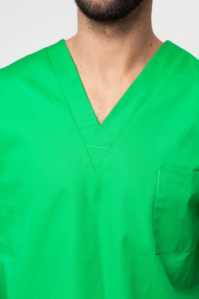 Men's Sunrise Uniforms Basic Standard scrub top apple green-2