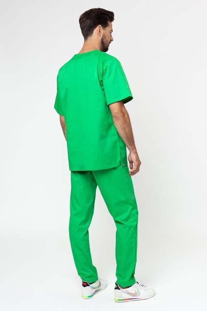 Men’s Sunrise Uniforms Basic Classic scrubs set (Standard top, Regular trousers) apple green-1