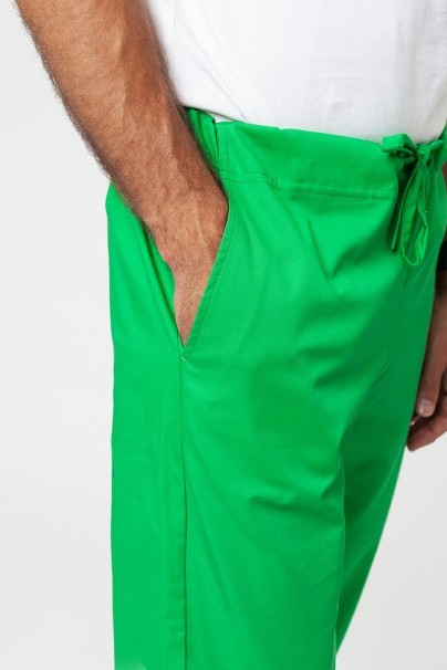 Men’s Sunrise Uniforms Basic Classic scrubs set (Standard top, Regular trousers) apple green-10