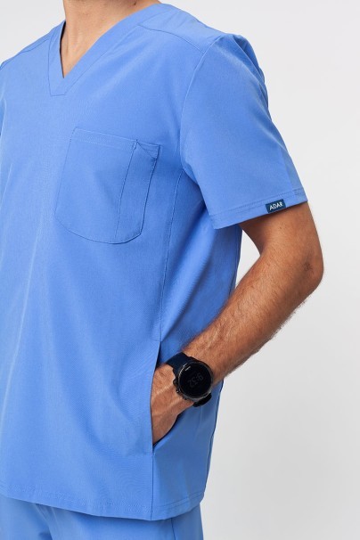 Men’s Adar Modern scrub top ceil blue-3