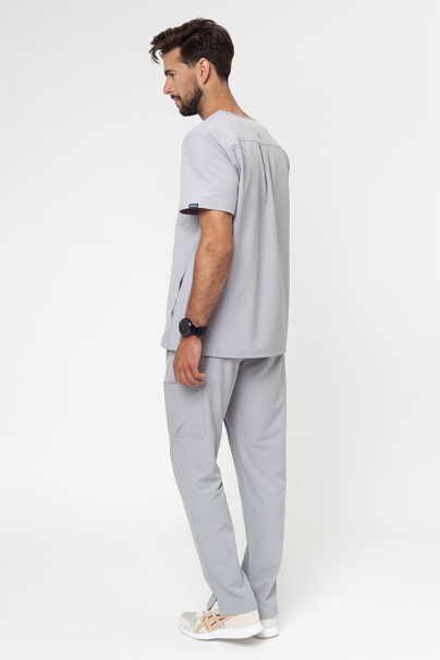 Men’s Adar Uniforms Cargo scrubs set (with Modern top) silver grey-2