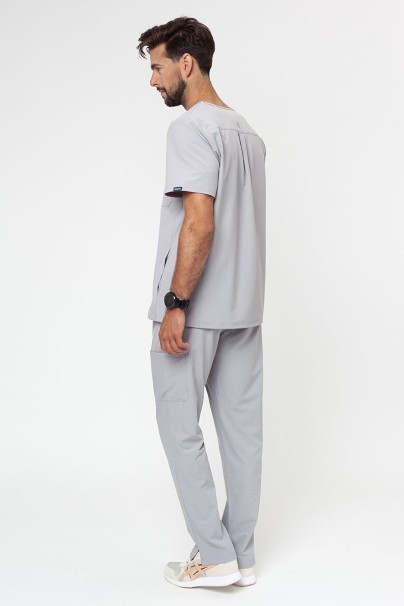 Men’s Adar Uniforms Cargo scrubs set (with Modern top) silver grey-1