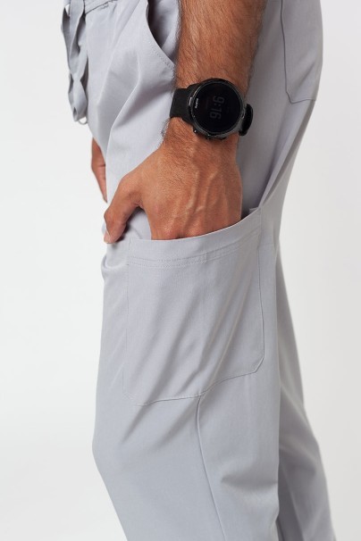 Men’s Adar Uniforms Cargo scrubs set (with Modern top) silver grey-11