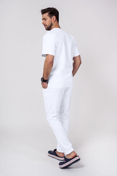 Men's Sunrise Uniforms Premium Select jogger scrub trousers white-7
