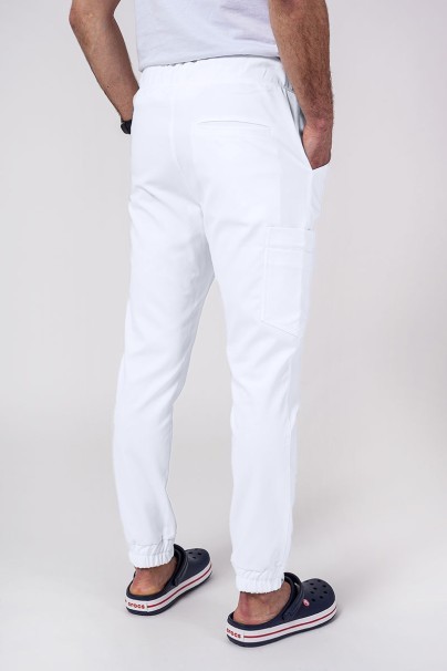 Men's Sunrise Uniforms Premium Select jogger scrub trousers white-2