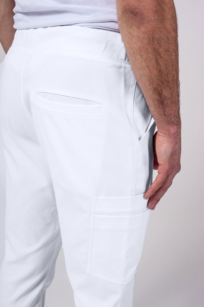 Men's Sunrise Uniforms Premium scrubs set (Dose top, Select trousers) white-12