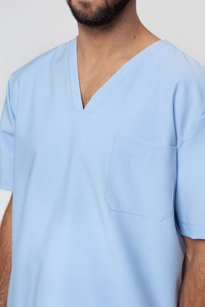 Men’s Sunrise Uniforms Premium Dose scrub top ceil blue-2