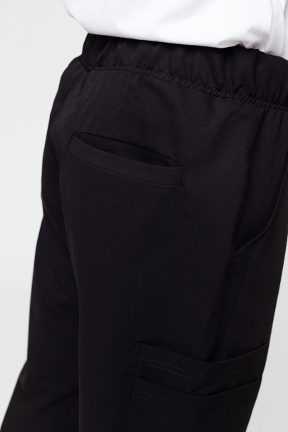 Men's Sunrise Uniforms Premium scrubs set (Dose top, Select trousers) black-12