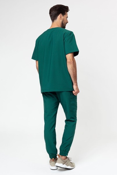 Men's Sunrise Uniforms Premium scrubs set (Dose top, Select trousers) bottle green-2