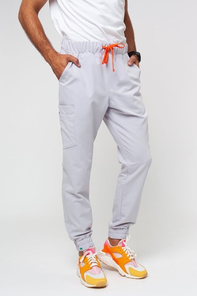 Men's Sunrise Uniforms Premium scrubs set (Dose top, Select trousers) quiet grey-6