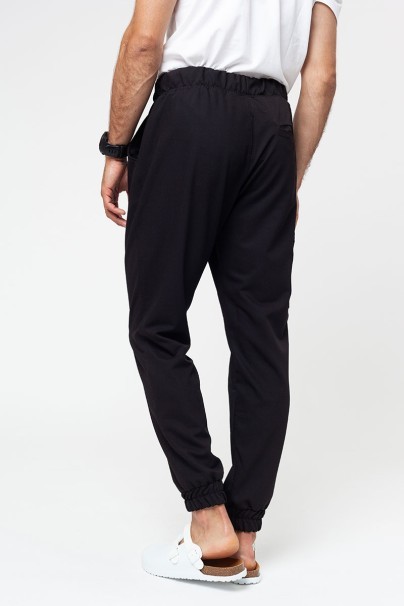 Men's Sunrise Uniforms Premium Select jogger scrub trousers black-1