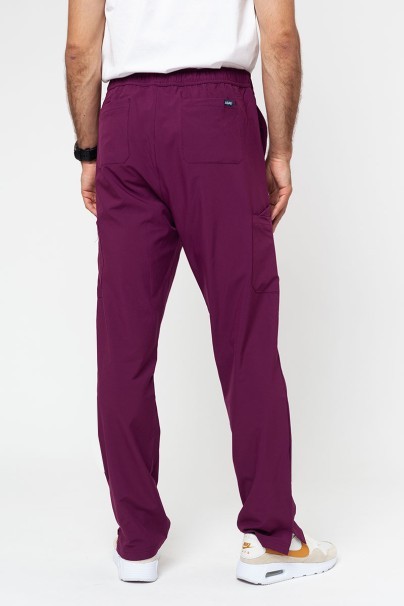 Men’s Adar Uniforms Slim Leg Cargo trousers wine-1