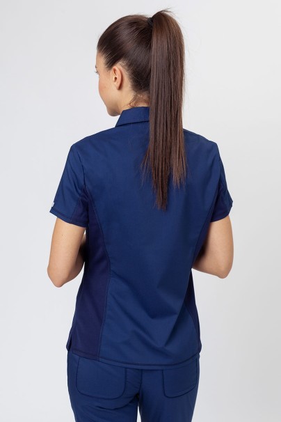 Women’s Cherokee Revolution Active Polo scrub top navy-2