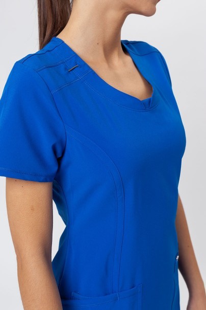 Women's Cherokee Infinity Round Neck scrub top royal blue-2