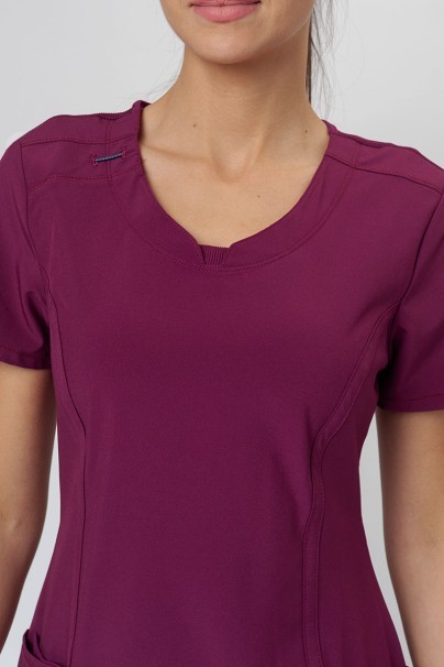 Women's Cherokee Infinity scrubs set wine-4