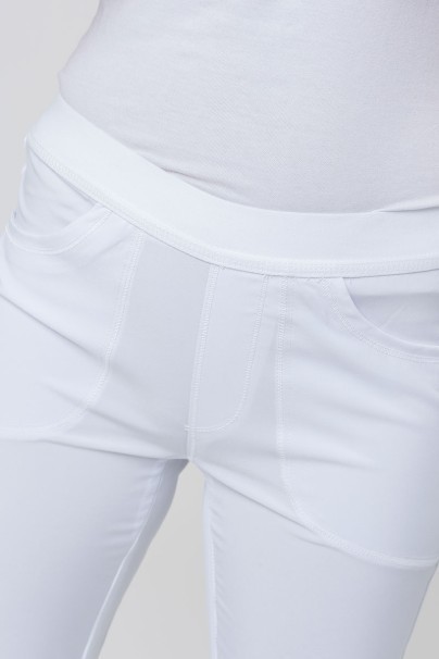 Women's Cherokee Infinity Slim Pull-on scrub trousers white-2