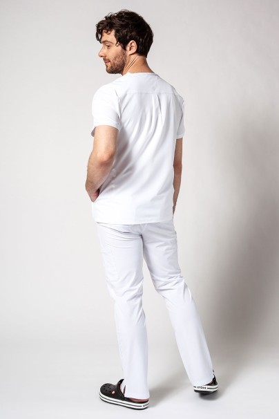 Men’s Adar Uniforms Slim Leg Cargo trousers white-7