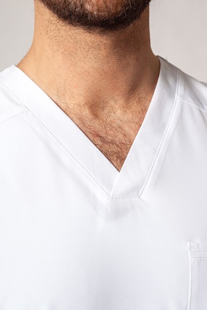 Men’s Adar Uniforms Cargo scrubs set (with Modern top) white-4