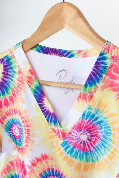 Women’s Maevn Prints scrub top rainbow dreams-1