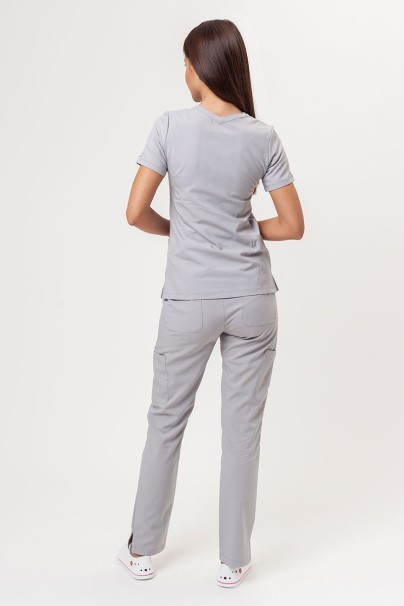 Women’s Maevn Momentum Double V-Neck scrub top quiet grey-7