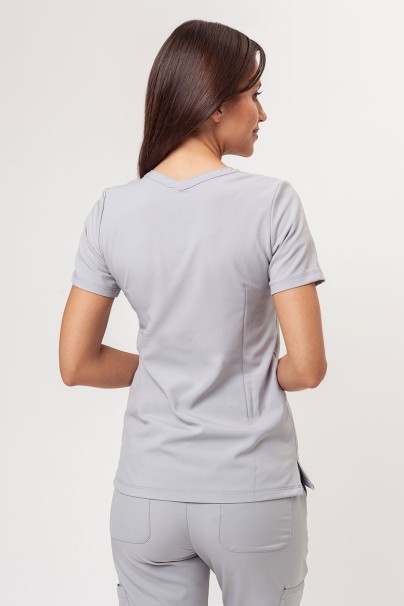 Women's Maevn Momentum scrubs set (Double V-neck top, 6-pocket trousers) quiet grey-3
