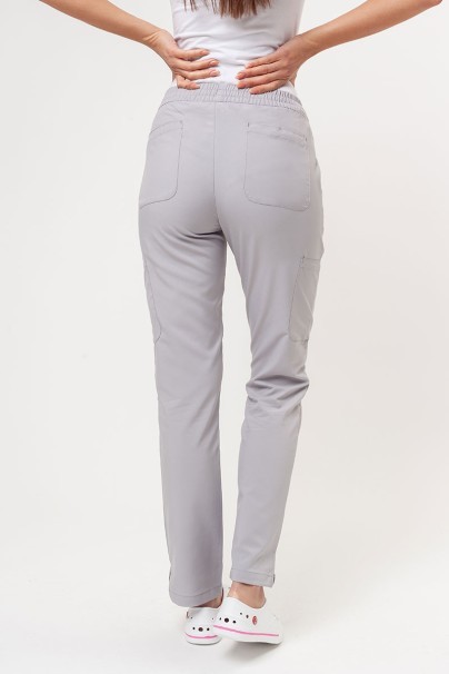 Women's Maevn Momentum scrubs set (Double V-neck top, 6-pocket trousers) quiet grey-9