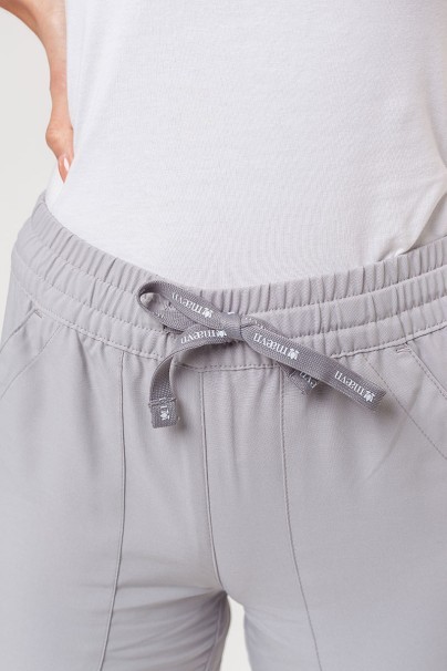 Women's Maevn Momentum scrubs set (Double V-neck top, 6-pocket trousers) quiet grey-10