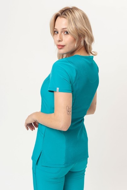 Women's Cherokee Infinity scrubs set teal blue-3