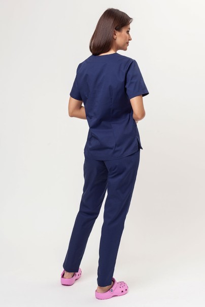 Women's Sunrise Uniforms Basic Light FRESH scrub top navy-7