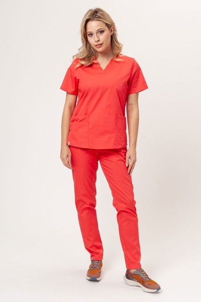 Women's Sunrise Uniforms Basic Regular FRESH scrub trousers coral-3