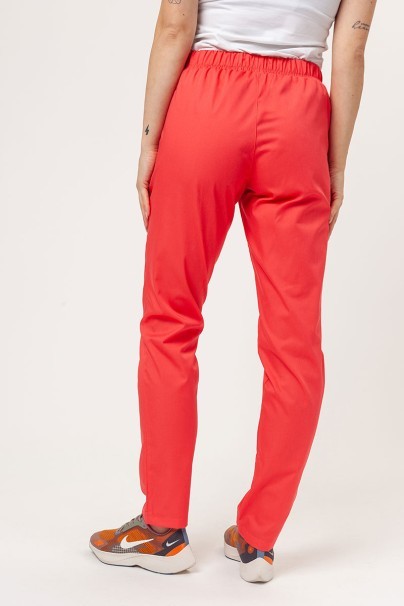 Women’s Sunrise Uniforms Basic Classic FRESH scrubs set (Light top, Regular trousers) coral-8