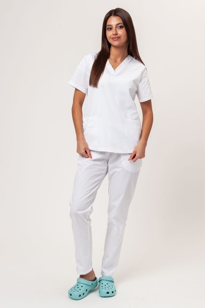 Women's Sunrise Uniforms Basic Regular FRESH scrub trousers white-4