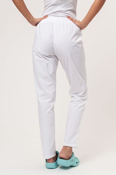 Women’s Sunrise Uniforms Basic Classic FRESH scrubs set (Light top, Regular trousers) white-7