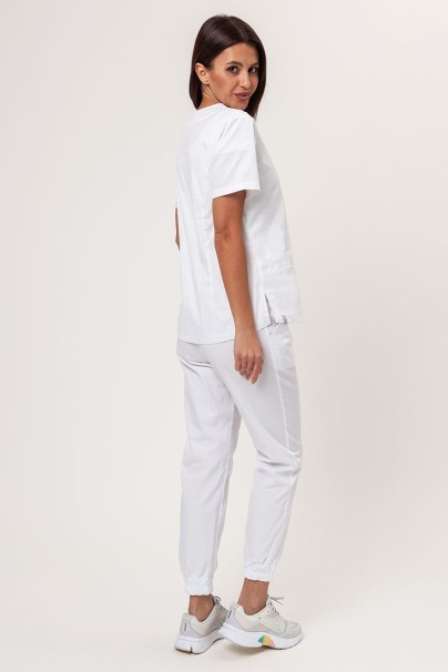 Women's Sunrise Uniforms Easy FRESH jogger scrub trousers white-4