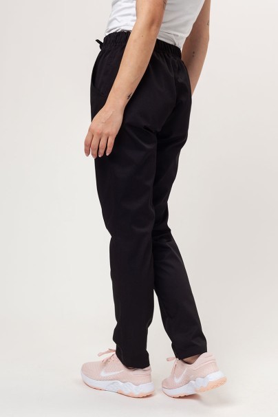 Women’s Sunrise Uniforms Basic Classic FRESH scrubs set (Light top, Regular trousers) black-7
