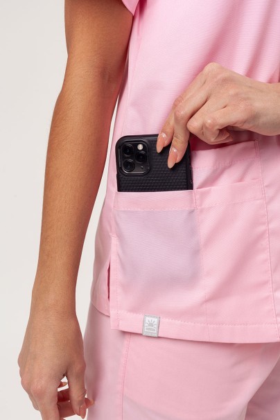 Women’s Sunrise Uniforms Basic Classic FRESH scrubs set (Light top, Regular trousers) blush pink-6