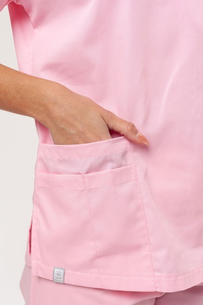 Women’s Sunrise Uniforms Basic Classic FRESH scrubs set (Light top, Regular trousers) blush pink-5