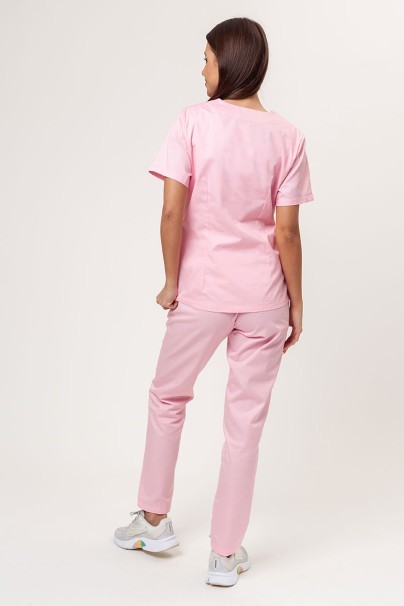 Women’s Sunrise Uniforms Basic Classic FRESH scrubs set (Light top, Regular trousers) blush pink-2