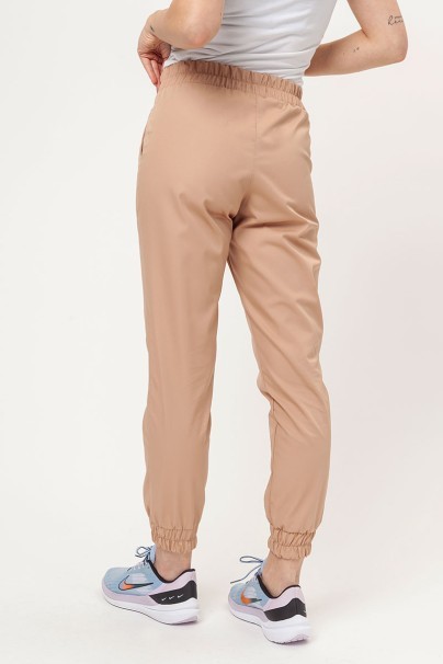 Women's Sunrise Uniforms Basic Jogger FRESH scrubs set (Light top, Easy trousers) khaki-7