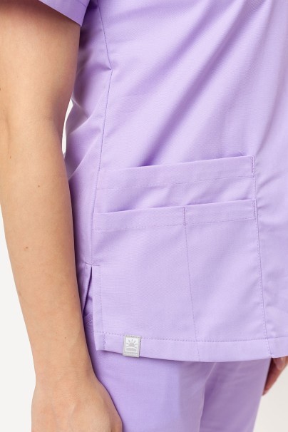 Women’s Sunrise Uniforms Basic Classic FRESH scrubs set (Light top, Regular trousers) lavender-5