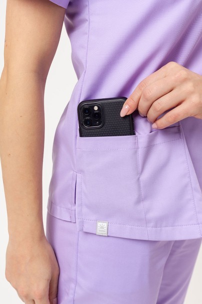 Women’s Sunrise Uniforms Basic Classic FRESH scrubs set (Light top, Regular trousers) lavender-6