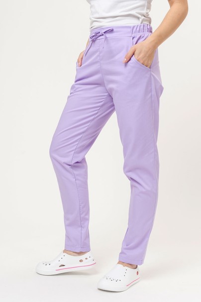 Women’s Sunrise Uniforms Basic Classic FRESH scrubs set (Light top, Regular trousers) lavender-7