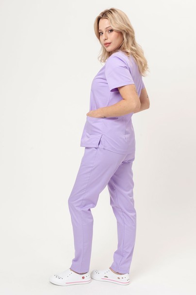 Women’s Sunrise Uniforms Basic Classic FRESH scrubs set (Light top, Regular trousers) lavender-2