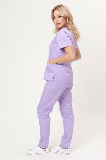 Women’s Sunrise Uniforms Basic Classic FRESH scrubs set (Light top, Regular trousers) lavender-1