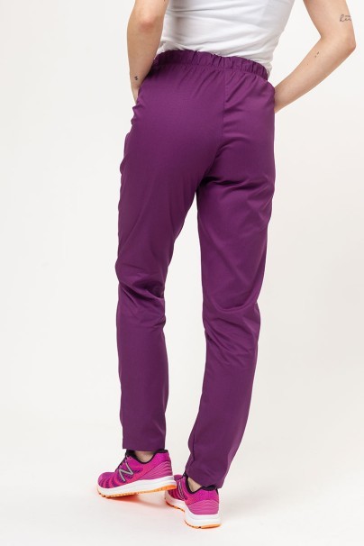 Women’s Sunrise Uniforms Basic Classic FRESH scrubs set (Light top, Regular trousers) plum-7