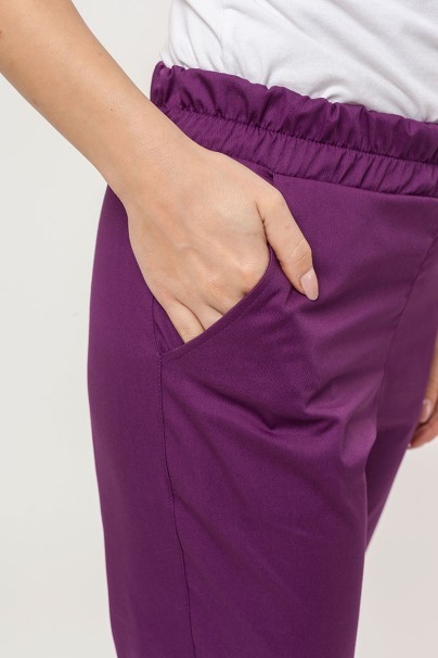 Women's Sunrise Uniforms Easy FRESH jogger scrub trousers plum-2