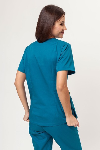 Women’s Sunrise Uniforms Basic Classic FRESH scrubs set (Light top, Regular trousers) caribbean blue-3