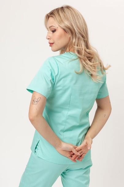 Women’s Sunrise Uniforms Basic Classic FRESH scrubs set (Light top, Regular trousers) mint-3