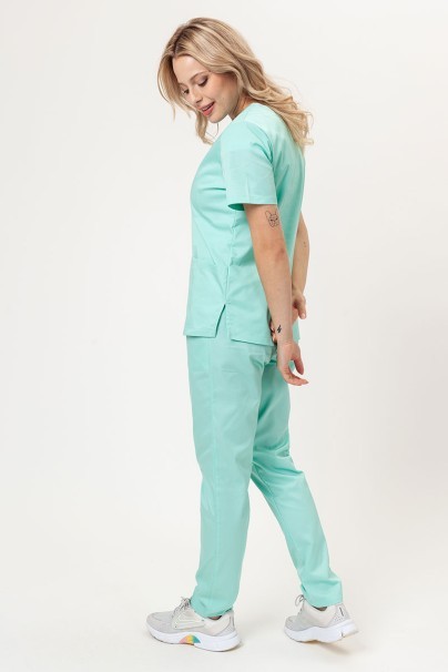 Women’s Sunrise Uniforms Basic Classic FRESH scrubs set (Light top, Regular trousers) mint-2