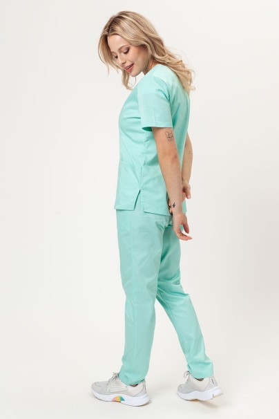 Women’s Sunrise Uniforms Basic Classic FRESH scrubs set (Light top, Regular trousers) mint-1